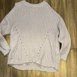 american eagle lavander sweater size small